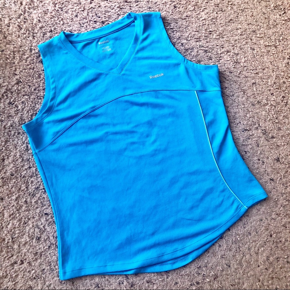 Reebok Play Dry Blue tank top, medium